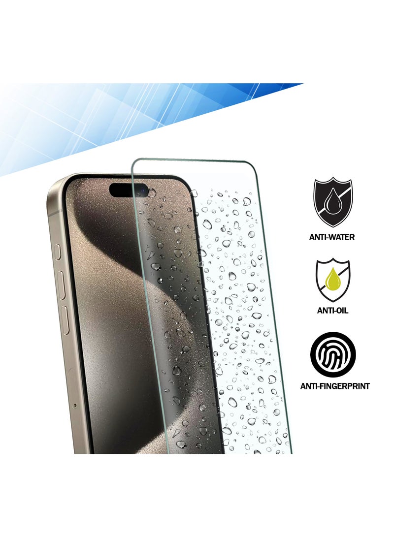 RKINC Screen Protector [2-Pack] for iPhone 16 Pro Max, Tempered Glass Film Screen Protector, 0.33mm [LifetimeWarranty][Bubble-Free][Anti-Scratch][Anti-Shatter] - Image 5